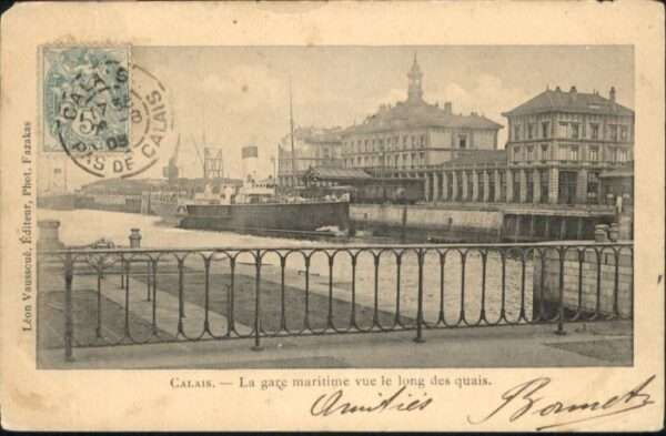 Calais Gare Maritime Quai Dampfer