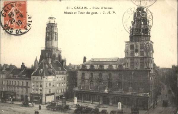 Calais Place Armes Musee Tour Guet
