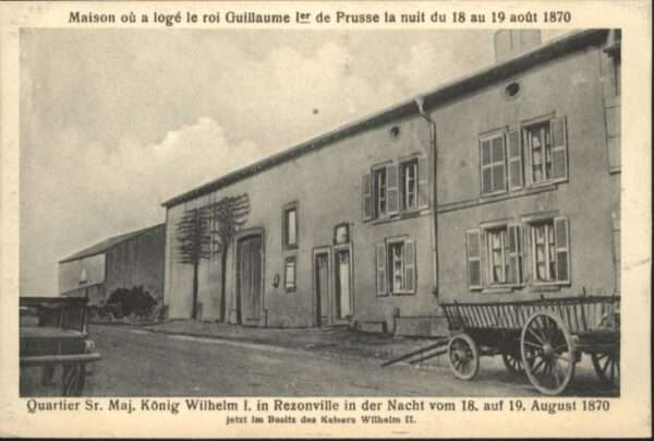 Rezonville Quartier König Wilhelm I. Maison