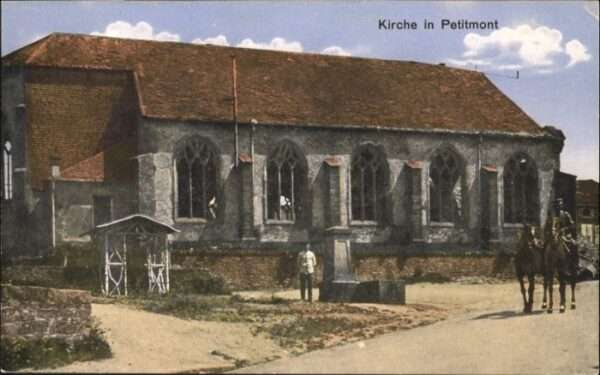 Petitmont Kirche Pferd Soldat