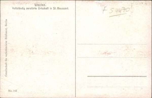 Saint-Baussant Zerstörung – Bild 2