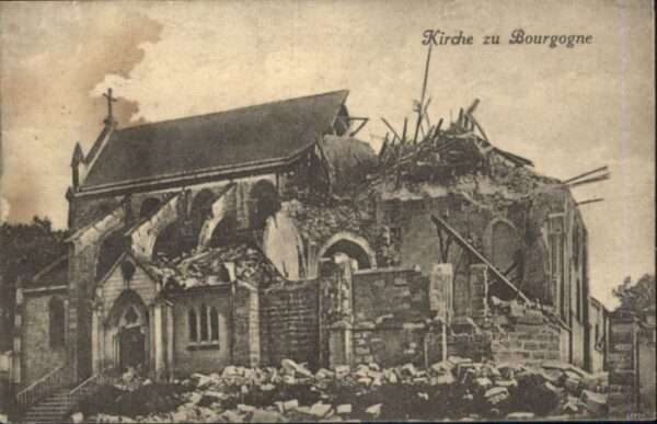 Bourgogne Marne Kirche Zerstörung