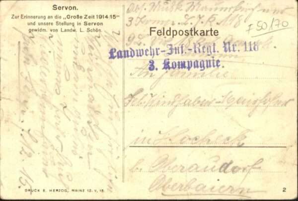 Servon Manche Künstler L. Schön * – Bild 2