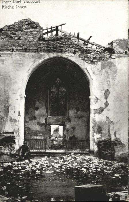 Vaucourt Kirche Zerstörung
