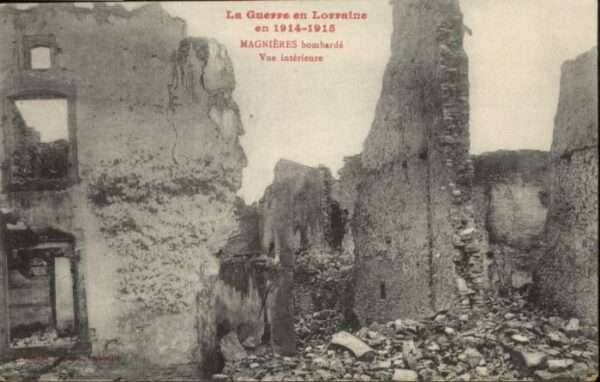Magnieres Bombarde Zerstörung