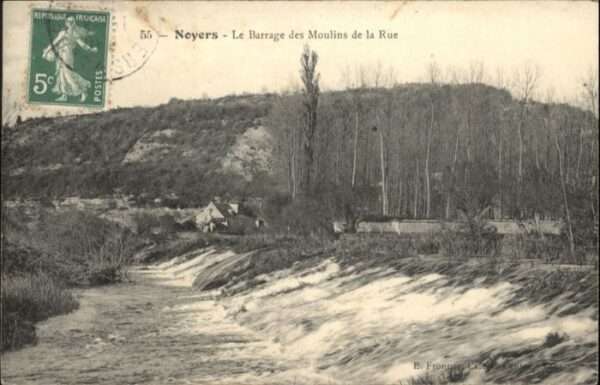 Noyers Barrage Moulin Rue