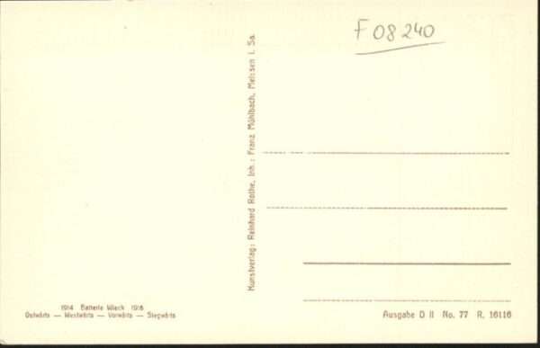 Sallaumines Fosse Künstlerkarte E. Berger – Bild 2