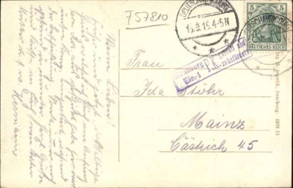 Avricourt Sarrebourg Lothringen Haus Kolonie Bahnhof Zerstör – Bild 2