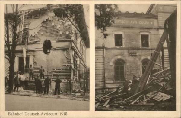 Deutsch-Avricourt Bahnhof Zerstörung