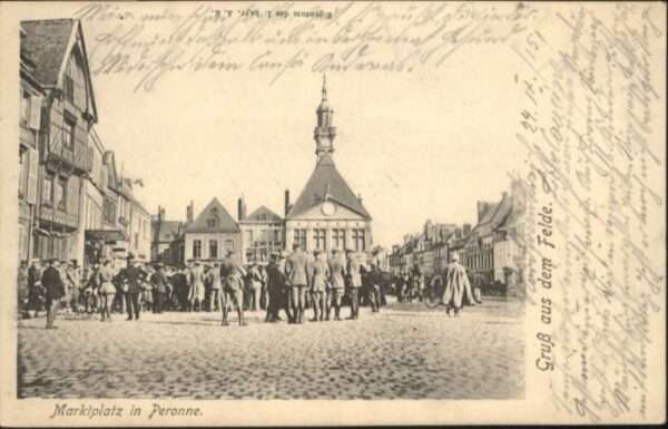 Peronne 80 Somme Peronne Marktplatz