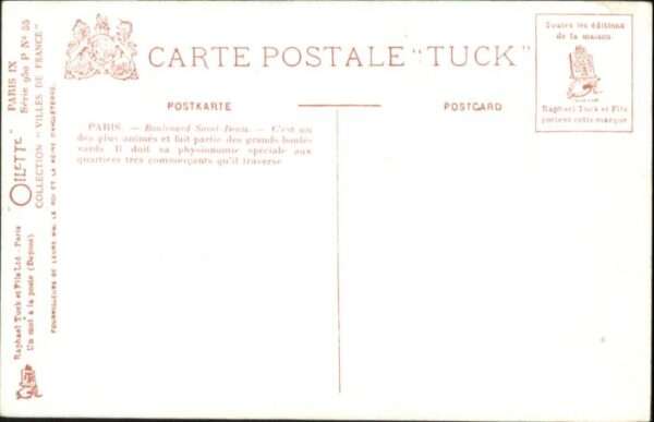 Paris Boulevard Saint-Denis Kutsche Pferd – Bild 2