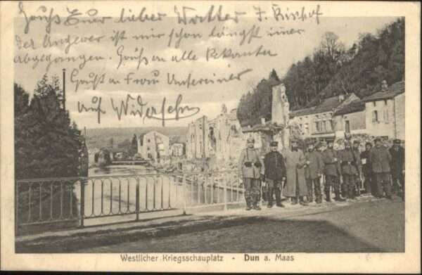 Dun-sur-Meuse Dun Maas Zerstörung