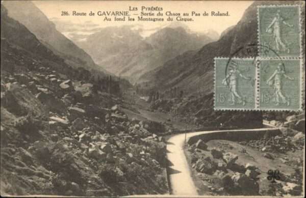 Gavarnie Route Chaos Pas Roland Montagnes Cirque