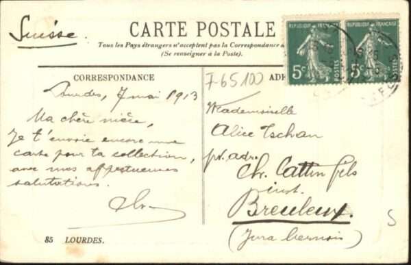 Lourdes Hautes Pyrenees Lourdes Poste Brancardiers – Bild 2