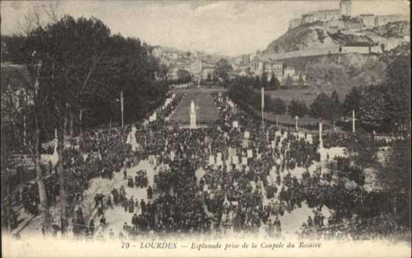 Lourdes Hautes Pyrenees Lourdes Esplanade Coupole Rosaire