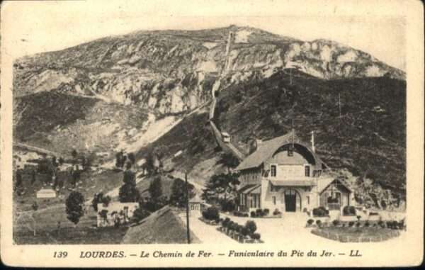 Lourdes Hautes Pyrenees Lourdes Chemin Fer Funiculaire Pic Jer