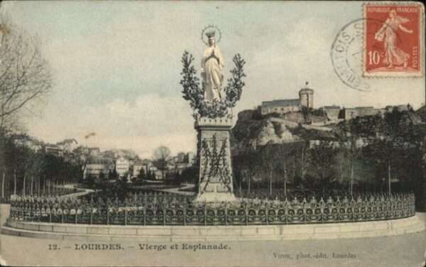 Lourdes Hautes Pyrenees Lourdes Vierge Esplanade