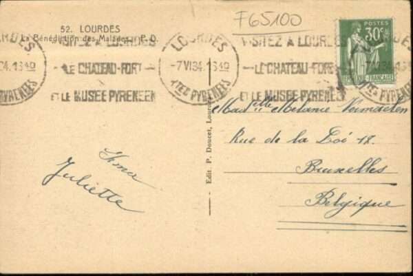 Lourdes Hautes Pyrenees Lourdes Benediction Malades – Bild 2