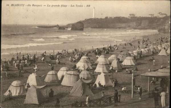 Biarritz Pyrenees Atlantiques Biarritz Plage Tentes