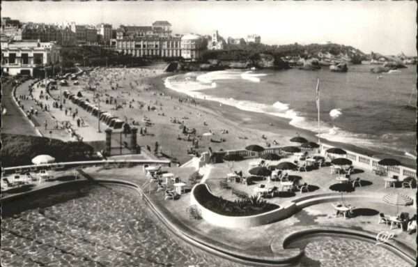 Biarritz Pyrenees Atlantiques Biarritz Plage Piscine Hotel Palais