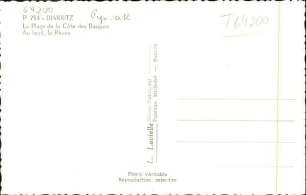 Biarritz Pyrenees Atlantiques Biarritz Plage Rhune – Bild 2