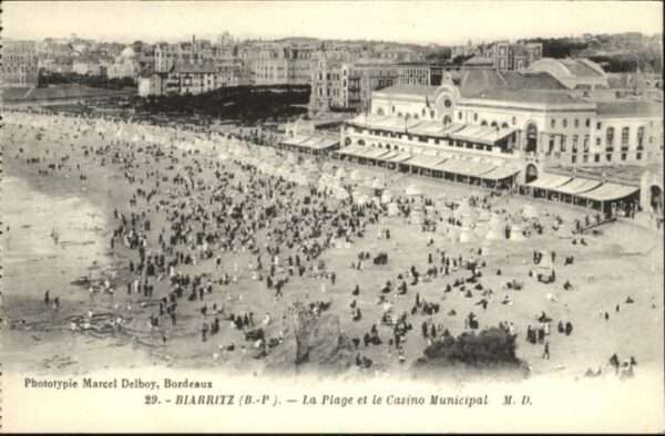 Biarritz Pyrenees Atlantiques Biarritz Plage Casino Municipal