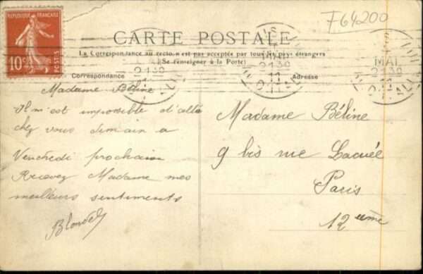 Biarritz Pyrenees Atlantiques Biarritz Rocher Vierge Semaphore – Bild 2