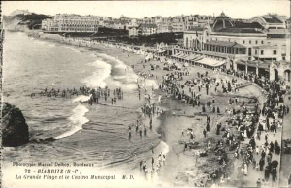Biarritz Pyrenees Atlantiques Biarritz Plage Casino Municipal