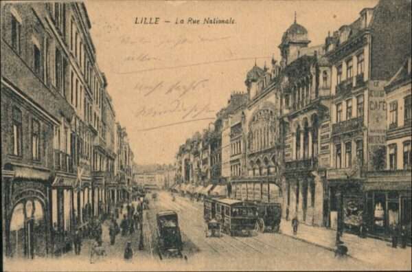 Lille Nord Lille Strassenbahn Rue Nationale