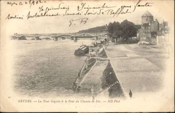 Nevers 58 Nevers Tour Goguin Pont Chemin Fer