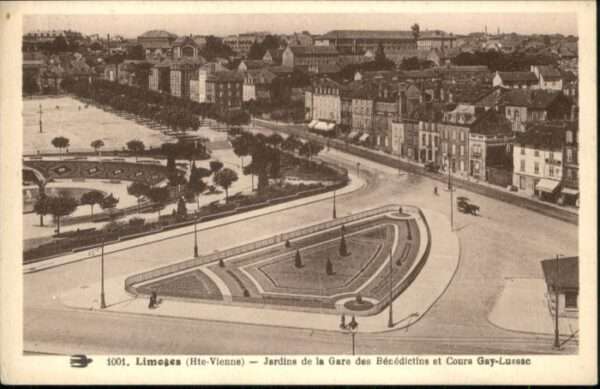 Limoges Jardin Gare Benedictins Cours Gay-Lussa