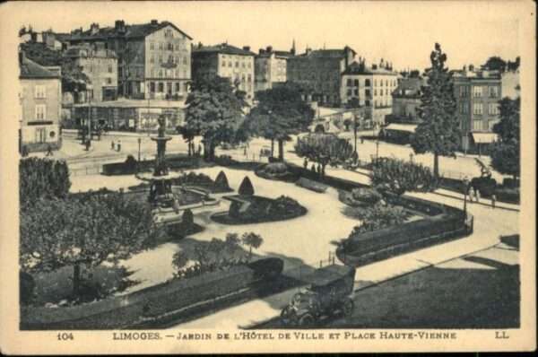Limoges Jardin Hotel de Ville Place Haute-Vienn