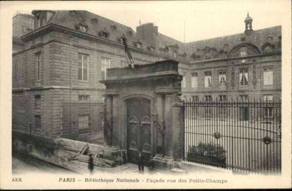 Paris Bibliotheque Nationale Rue Petits-Champ