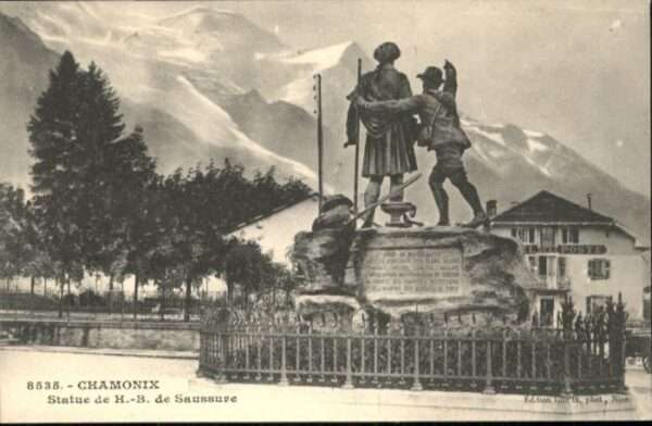 Chamonix Chamonix-Mont-Blanc Statue H. B. de Sau