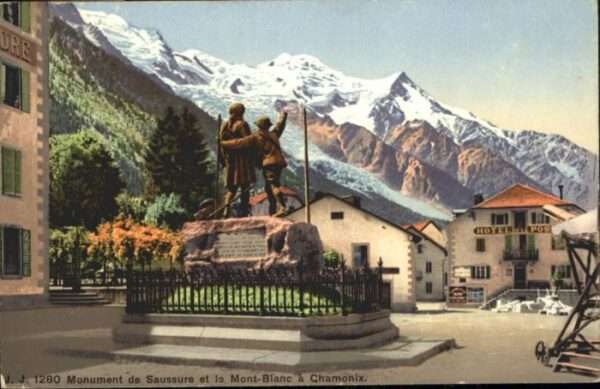 Chamonix Chamonix-Mont-Blanc Monument Saussure