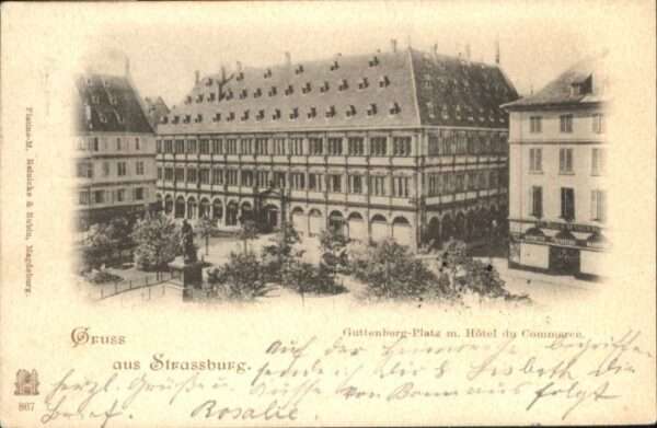 Strasbourg Alsace Strassburg Elsass Guttenberg-Platz Hote