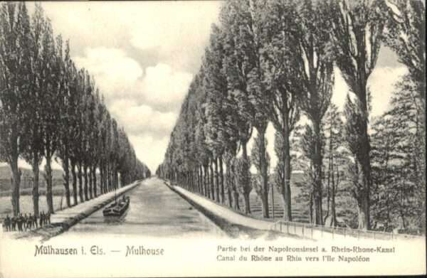 Muehlhausen Elsass Mülhausen Elsass Mulhouse Canal Rhone R