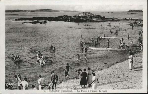 Roscoff Finistere Plage Bain