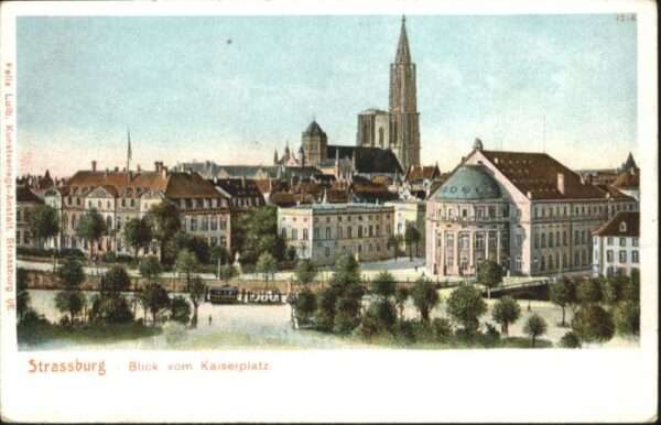Strasbourg Alsace Strassburg Elsass Strassenbahn Kaiserpl