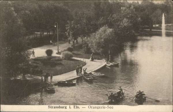 Strasbourg Alsace Strassburg Elsass Orangerie-See