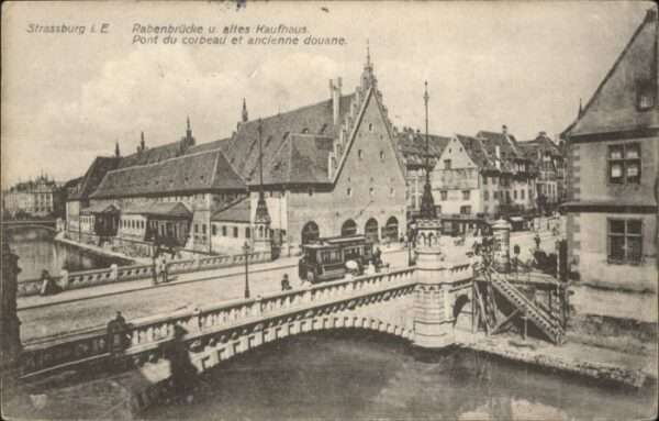 Strasbourg Alsace Strassburg Elsass Strassenbahn Rabenbrü