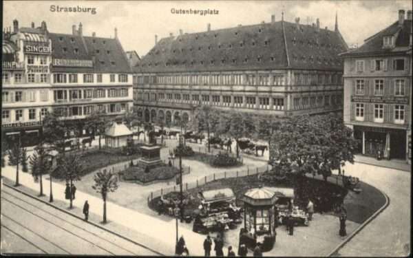 Strasbourg Alsace Strassburg Elsass Gutenbergplatz