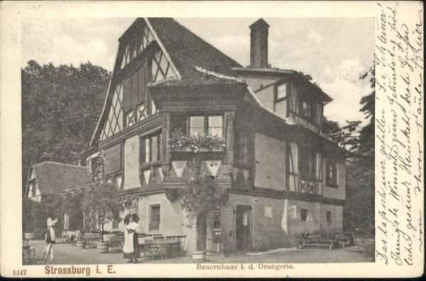 Strasbourg Alsace Strassburg Elsass Bauernhaus Orangerie