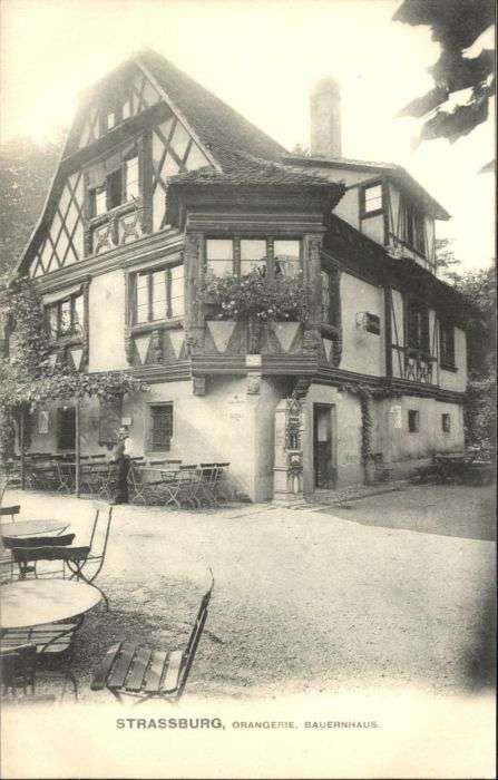 Strasbourg Alsace Strassburg Elsass Orangerie Bauernhaus
