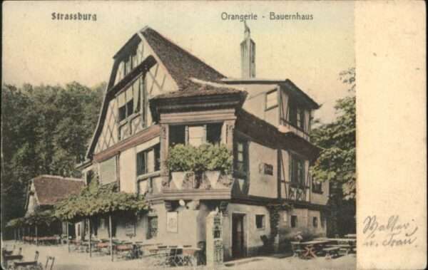 Strasbourg Alsace Strassburg Elsass Orangerie Bauernhaus