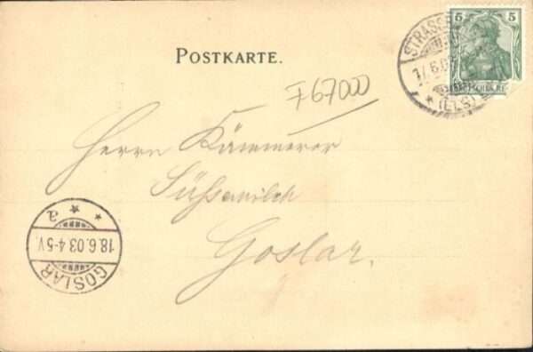 Strasbourg Alsace Strassburg Elsass Reichspostgebäude Tre – Bild 2