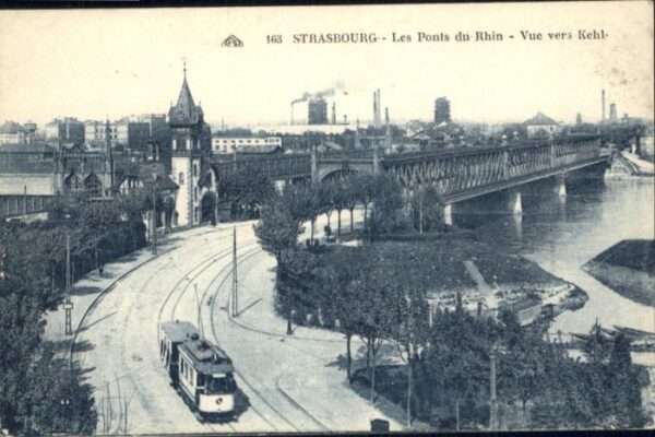 Strasbourg Alsace Strasbourg Strassenbahn Pont Rhin