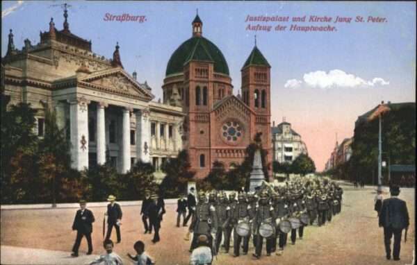 Strasbourg Alsace Strassburg Elsass Justizpalast Kirche J