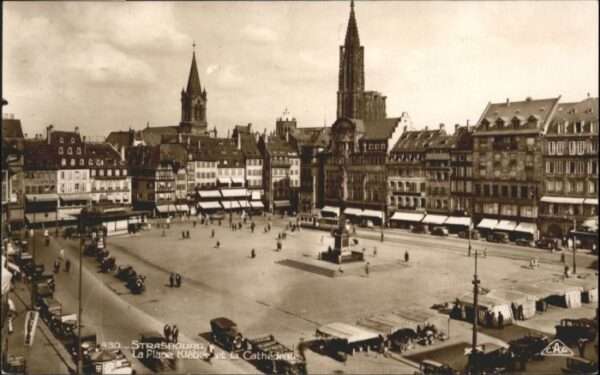 Strasbourg Alsace Strasbourg Place Kleber Cathedrale