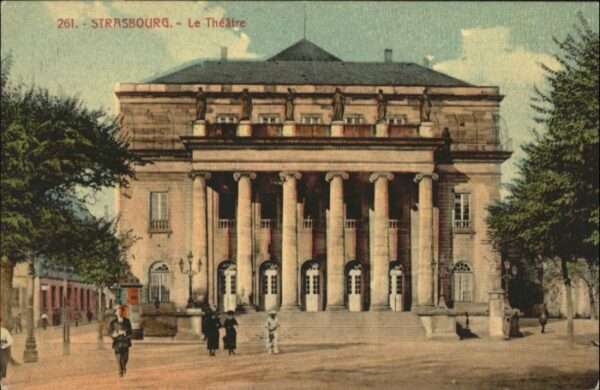Strasbourg Alsace Strasbourg Theatre Litfasssäule